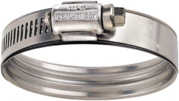 IDEAL TRIDON - 2-1/8" Hose, 9/16" Wide, Constant Torque Clamp - 1-11/16 to 2-9/16" Diam, Stainless Steel - Benchmark Tooling