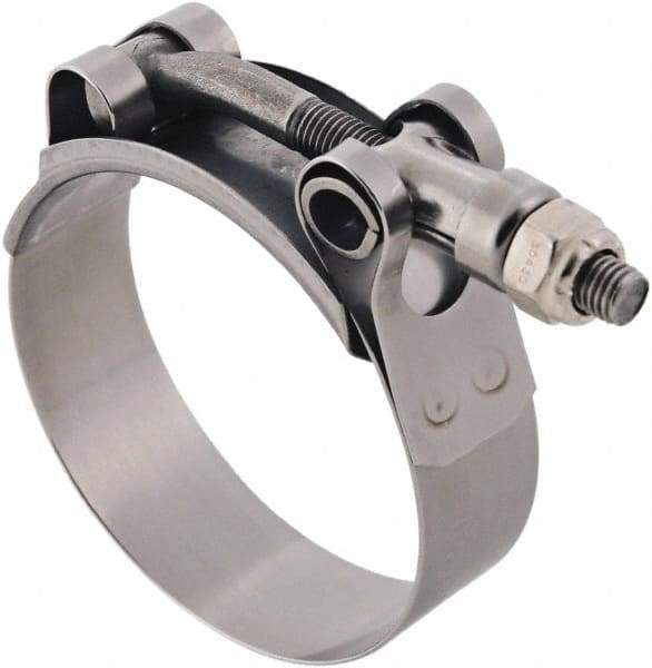 IDEAL TRIDON - 2.88 to 3.19" Hose, 3/4" Wide, T-Bolt Channel Bridge Clamp - 2.88 to 3.19" Diam, Stainless Steel - Benchmark Tooling