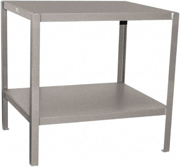 Jamco - 24 Wide x 18" Deep x 30" High, Steel Work Stand - Flat Top, Fixed Legs, Gray - Benchmark Tooling