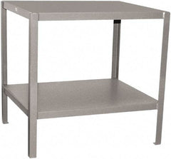 Jamco - 24 Wide x 24" Deep x 30" High, Steel Work Stand - Flat Top, Fixed Legs, Gray - Benchmark Tooling