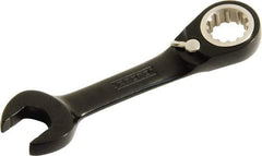 Proto - 1/2" 12 Point Offset Combination Wrench - 15° Offset Angle, 4-1/4" OAL, Steel, Black Chrome Finish - Benchmark Tooling