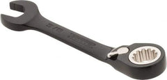 Proto - 3/8" 12 Point Offset Combination Wrench - 15° Offset Angle, 3-3/4" OAL, Steel, Black Chrome Finish - Benchmark Tooling