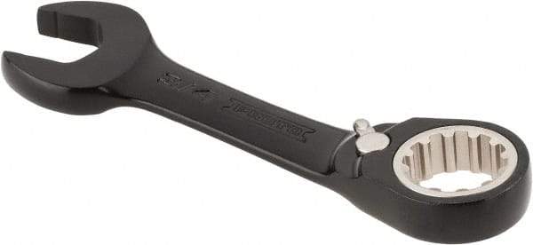 Proto - 3/4" 12 Point Offset Combination Wrench - 15° Offset Angle, 5-1/2" OAL, Steel, Black Chrome Finish - Benchmark Tooling