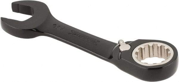 Proto - 19mm 12 Point Offset Combination Wrench - 15° Offset Angle, 5-1/2" OAL, Steel, Black Chrome Finish - Benchmark Tooling