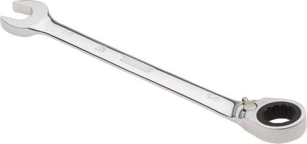 Proto - 14mm 12 Point Combination Wrench - 0° Offset Angle, 7-1/2" OAL, Steel, Chrome Finish - Benchmark Tooling