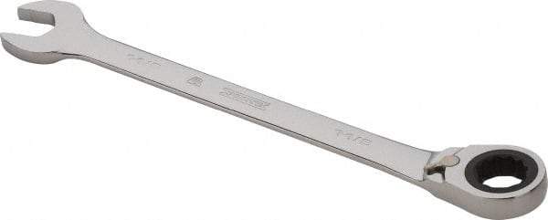 Proto - 1-1/8" 12 Point Combination Wrench - 0° Offset Angle, 15-7/8" OAL, Steel, Chrome Finish - Benchmark Tooling