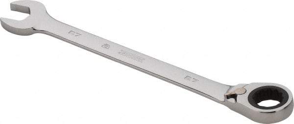 Proto - 27mm 12 Point Combination Wrench - 0° Offset Angle, 14-1/8" OAL, Steel, Chrome Finish - Benchmark Tooling