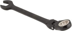Proto - 13mm 12 Point Flexhead Combination Wrench - 15° Offset Angle, 6" OAL, Steel, Black Chrome Finish - Benchmark Tooling