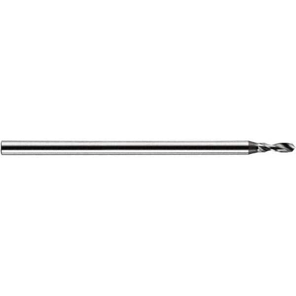 Accupro - 1.1mm Body Diam, 120°, 30mm OAL, Solid Carbide Spotting Drill - Benchmark Tooling