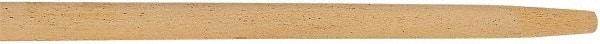 Rubbermaid - 60 x 1-1/8" Wood Handle for Push Brooms - Tapered Connection, Tan - Benchmark Tooling