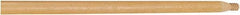 Rubbermaid - 54 x 1-1/16" Wood Handle for Push Brooms - Threaded Connection, Tan - Benchmark Tooling