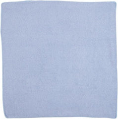 Rubbermaid - Dry Microfiber Wipes - 16" x 16" Sheet Size, Blue - Benchmark Tooling