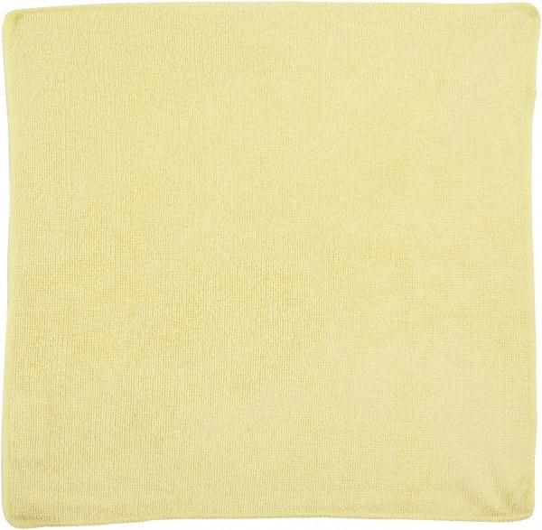 Rubbermaid - Dry Microfiber Wipes - 16" x 16" Sheet Size, Yellow - Benchmark Tooling