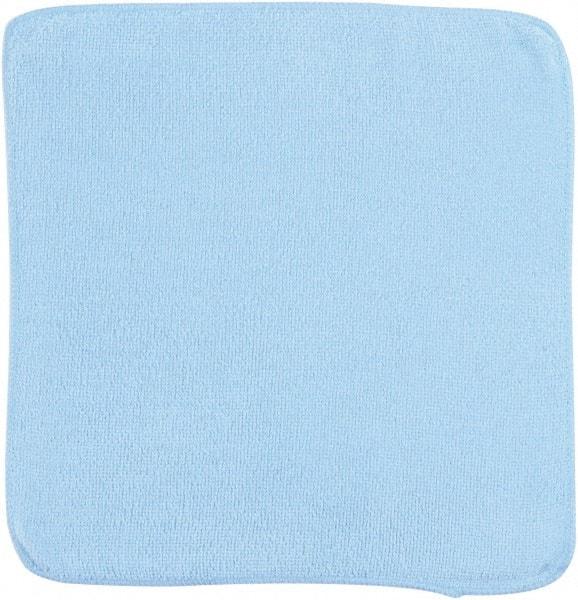 Rubbermaid - Dry Microfiber Wipes - 12" x 12" Sheet Size, Blue - Benchmark Tooling