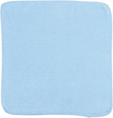 Rubbermaid - Dry Microfiber Wipes - 12" x 12" Sheet Size, Blue - Benchmark Tooling