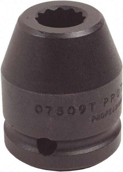 Proto - 3/4" Drive 24mm Standard Impact Socket - 12 Points, 2" OAL - Benchmark Tooling