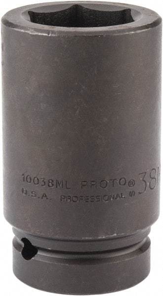 Proto - 1" Drive 38mm Deep Impact Socket - 6 Points, 4" OAL - Benchmark Tooling