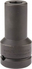 Proto - 1" Drive 3/4" Deep Impact Socket - 6 Points, 4" OAL - Benchmark Tooling