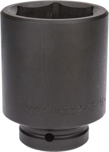 Proto - 1" Drive 2-13/16" Deep Impact Socket - 6 Points, 5" OAL - Benchmark Tooling