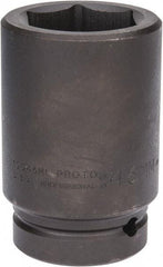 Proto - 1" Drive 46mm Deep Impact Socket - 6 Points, 4-1/8" OAL - Benchmark Tooling