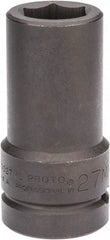 Proto - 1" Drive 27mm Deep Impact Socket - 6 Points, 4" OAL - Benchmark Tooling