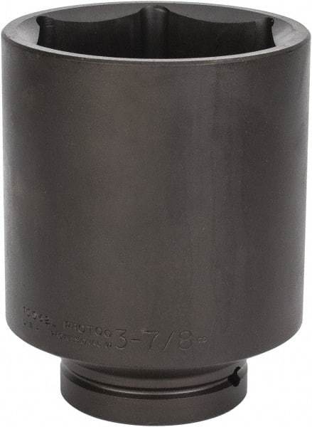 Proto - 1" Drive 3-7/8" Deep Impact Socket - 6 Points, 6-3/8" OAL - Benchmark Tooling