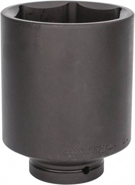 Proto - 1" Drive 4-1/4" Deep Impact Socket - 6 Points, 7" OAL - Benchmark Tooling