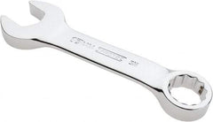 Proto - 17mm 12 Point Offset Combination Wrench - 15° Offset Angle, 5-1/16" OAL, Steel, Chrome Finish - Benchmark Tooling