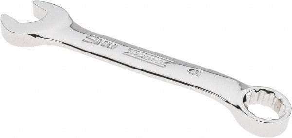 Proto - 9mm 12 Point Offset Combination Wrench - 15° Offset Angle, 5-1/16" OAL, Steel, Chrome Finish - Benchmark Tooling