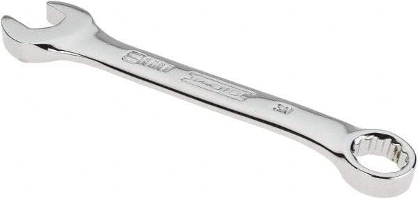 Proto - 8mm 12 Point Offset Combination Wrench - 15° Offset Angle, 3-1/2" OAL, Steel, Chrome Finish - Benchmark Tooling