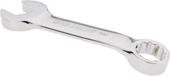 Proto - 5/8" 12 Point Offset Combination Wrench - 15° Offset Angle, 4-13/16" OAL, Steel, Chrome Finish - Benchmark Tooling