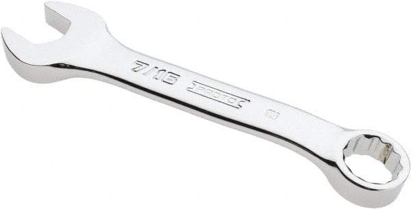 Proto - 7/16" 12 Point Offset Combination Wrench - 15° Offset Angle, 4-1/16" OAL, Steel, Chrome Finish - Benchmark Tooling