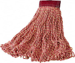 Rubbermaid - 18" Red Head Band, Large Blended Fiber Loop End Mop Head - Hook & Loop Connection - Benchmark Tooling