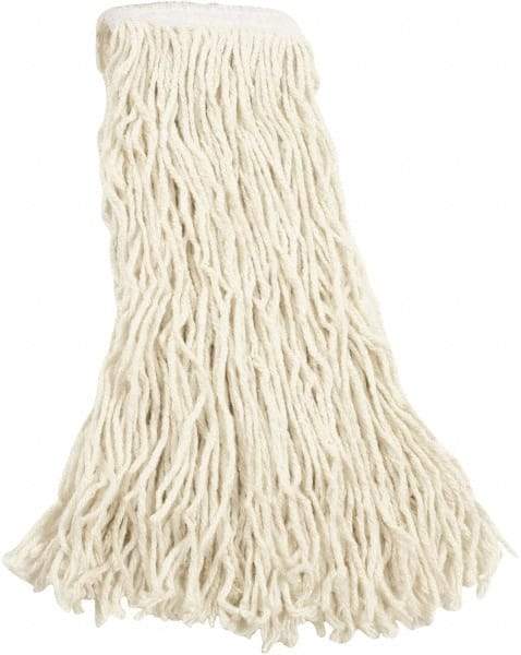 Rubbermaid - 5" White Head Band, Large Cotton Cut End Mop Head - 4 Ply, Side Loading Connection - Benchmark Tooling