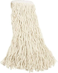 Rubbermaid - 5" White Head Band, Large Cotton Cut End Mop Head - 4 Ply, Side Loading Connection - Benchmark Tooling