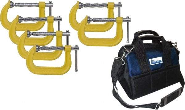 Gibraltar - 6 Piece C-Clamp Set - Includes C-Clamps - Benchmark Tooling