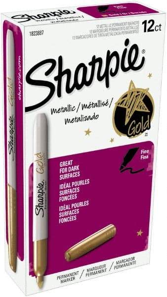 Sharpie - Metallic Gold Permanent Marker - Fine Tip, AP Nontoxic Ink - Benchmark Tooling