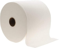 Made in USA - General Purpose Wipes - Jumbo Roll, 12-1/2" x 13" Sheet Size, White - Benchmark Tooling