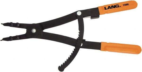 Lang - 3-1/2 to 6-1/2" Ring, External Retaining Ring Pliers - 3-1/2" Min Ring Size x 6-1/2" Max Ring Size - Benchmark Tooling