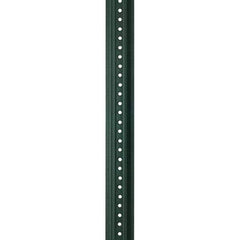 Nucor - 12' High, Powder Coated Traffic Sign Post - Steel, 3/8" Hole Diam, Green - Benchmark Tooling