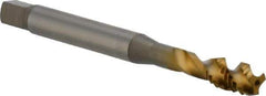 OSG - 5/16-18 UNC 3 Flute 3B Modified Bottoming Spiral Flute Tap - Vanadium High Speed Steel, TiN Finish, 90mm OAL, Right Hand Flute, Right Hand Thread, H3, Series 16450 - Benchmark Tooling