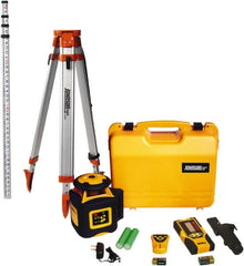 Johnson Level & Tool - 2,000' (Exterior) Measuring Range, 1/16" at 100' Accuracy, Self-Leveling Rotary Laser - 700 RPM, 1 Beam, NiMH Battery Included - Benchmark Tooling