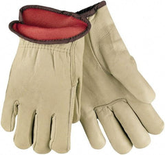 MCR Safety - Size M General Protection Work Gloves - For General Purpose, Uncoated, Tan, Paired - Benchmark Tooling
