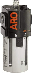 ARO/Ingersoll-Rand - 3/4" NPT, 150 Max psi Standard Modular Lubricator - Polycarbonate Bowl, Aluminum Body, 222 CFM, 125°F Max Temp, 2.76" Long x 2.87" Wide x 7.087" High - Benchmark Tooling