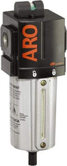 ARO/Ingersoll-Rand - 1/2" Port Coalescing Filter - Metal Bowl, Automatic Drain, 250 Max psi, 0.3 Micron Rating, 2.756" Long x 2.874" Wide x 8.583" High - Benchmark Tooling