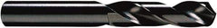 Hertel - 7/16" 118° Spiral Flute High Speed Steel Screw Machine Drill Bit - Oxide Finish, Right Hand Cut, 2-1/16" Flute Length, 3-7/16" OAL, Standard Point, Straight Shank - Benchmark Tooling