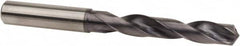 Accupro - 17/64" 140° Solid Carbide Jobber Drill - TiAlN Finish, Right Hand Cut, Spiral Flute, Straight Shank, 4-19/64" OAL, Special Type Point - Benchmark Tooling