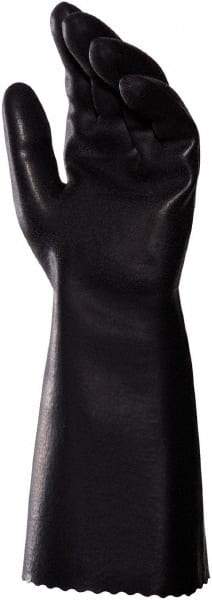 MAPA Professional - Chemical Resistant Gloves - SZ 8 14" HW BLK 1/PR CHEMZOIL NL339 PEBBLE GLV - Benchmark Tooling