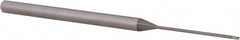 Accupro - 1/32" Diam, 0.046" LOC, 3 Flute Solid Carbide Ball End Mill - Uncoated, Single End, 2-1/2" OAL, 1/8" Shank Diam, Spiral Flute - Benchmark Tooling