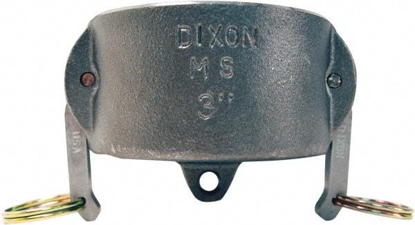 Dixon Valve & Coupling - 3" Malleable Iron Cam & Groove Suction & Discharge Hose Dust Cap For Use with Adapters - Part DC, 125 Max psi - Benchmark Tooling